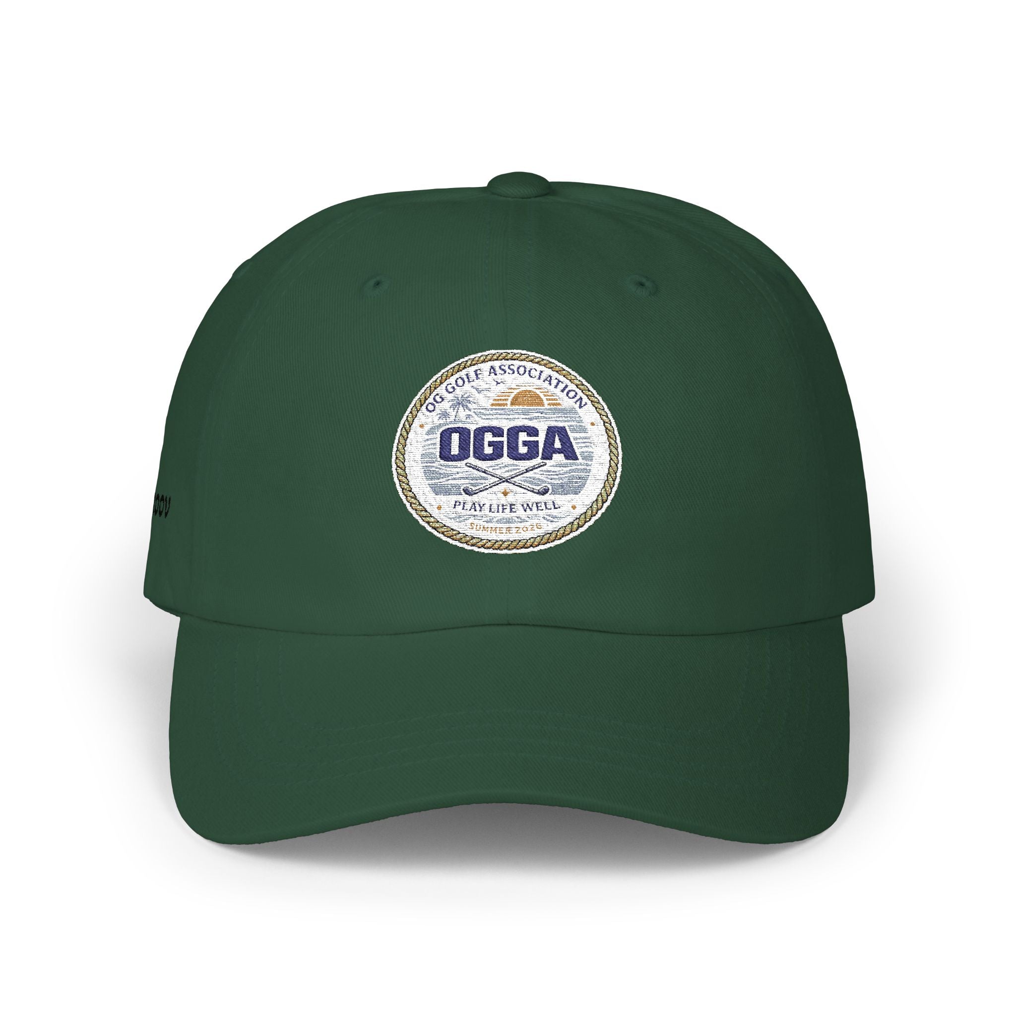 OGGA Retro Circle Dad Cap — Vintage Sports Logo Baseball Hat