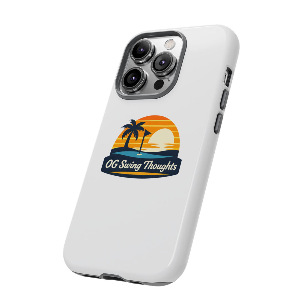 Phone Case - "OG Swing Thoughts" Tropical Sunset Design