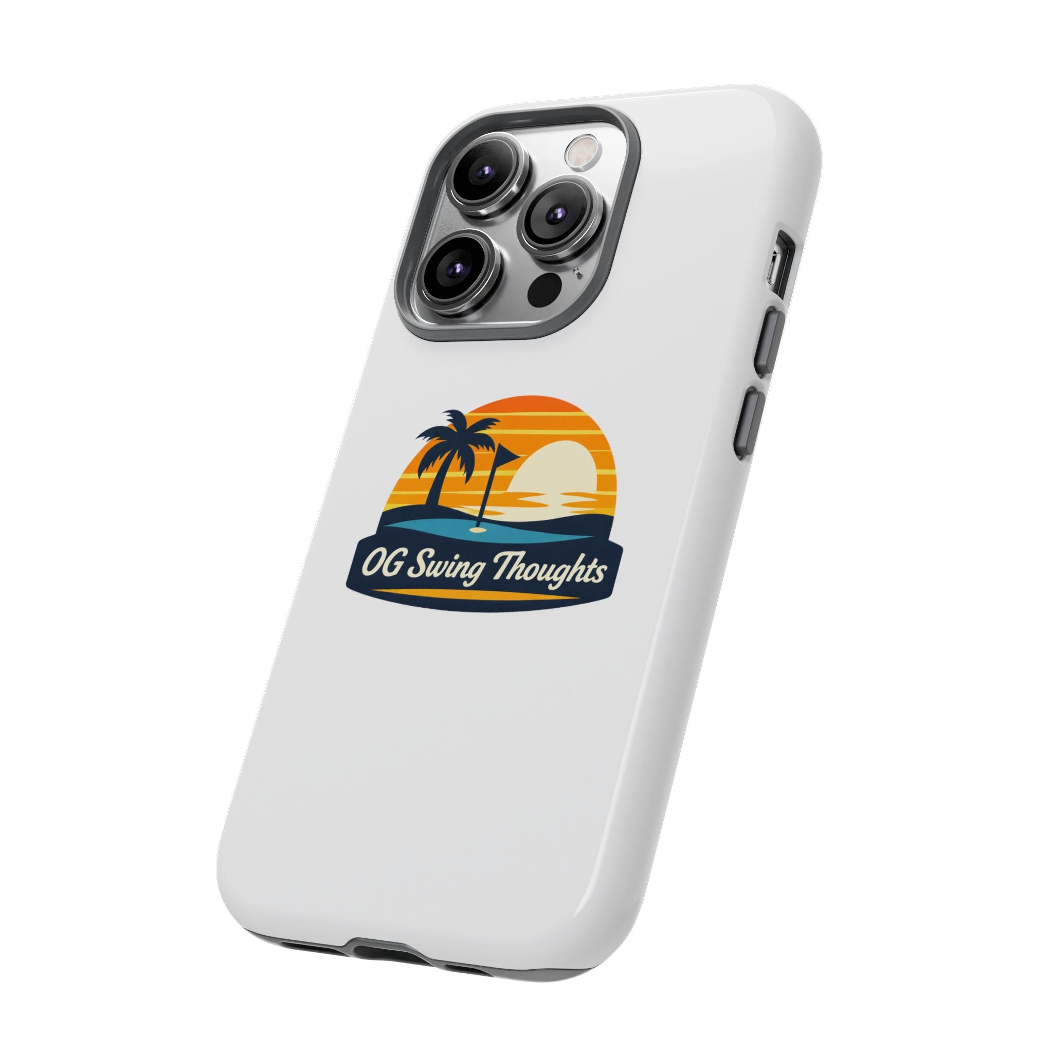 Phone Case - "OG Swing Thoughts" Tropical Sunset Design