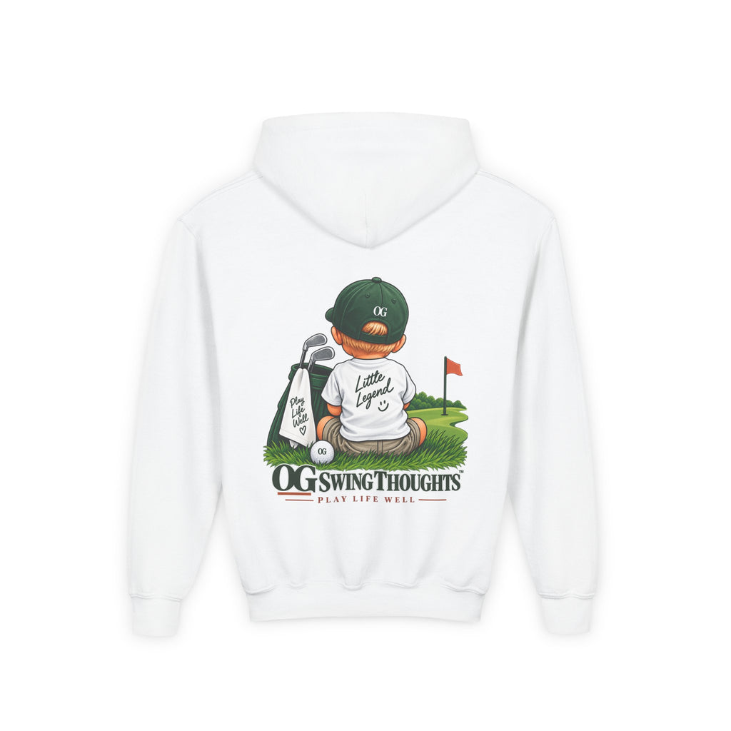 "Little Legend" Youth Golf Hoodie — "OG Swing Thoughts" Kids Golf Pullover