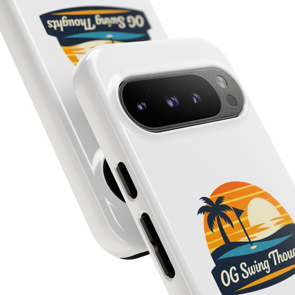 Phone Case - "OG Swing Thoughts" Tropical Sunset Design