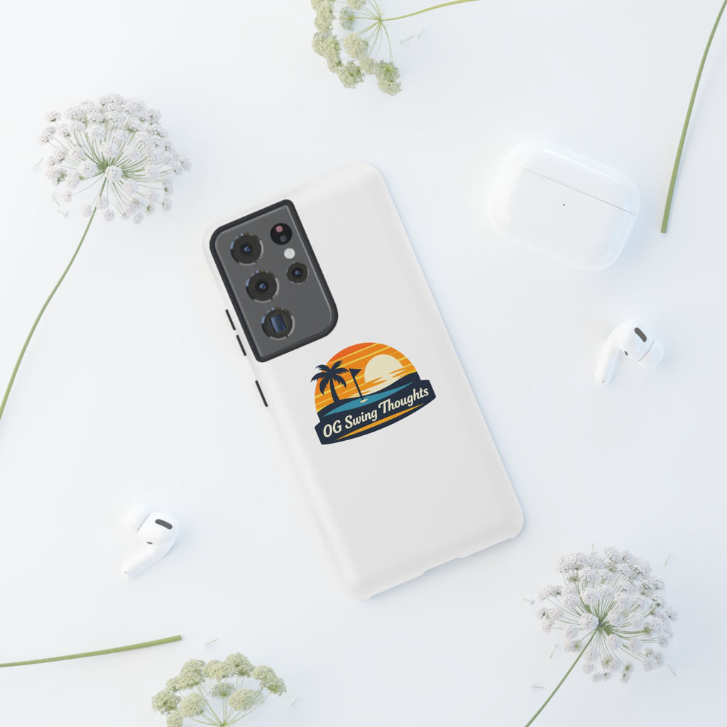 Phone Case - "OG Swing Thoughts" Tropical Sunset Design