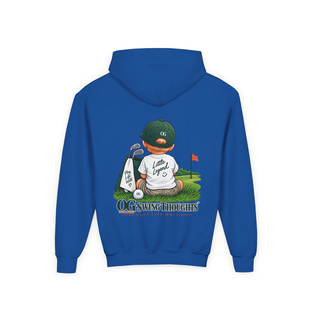 "Little Legend" Youth Golf Hoodie — "OG Swing Thoughts" Kids Golf Pullover