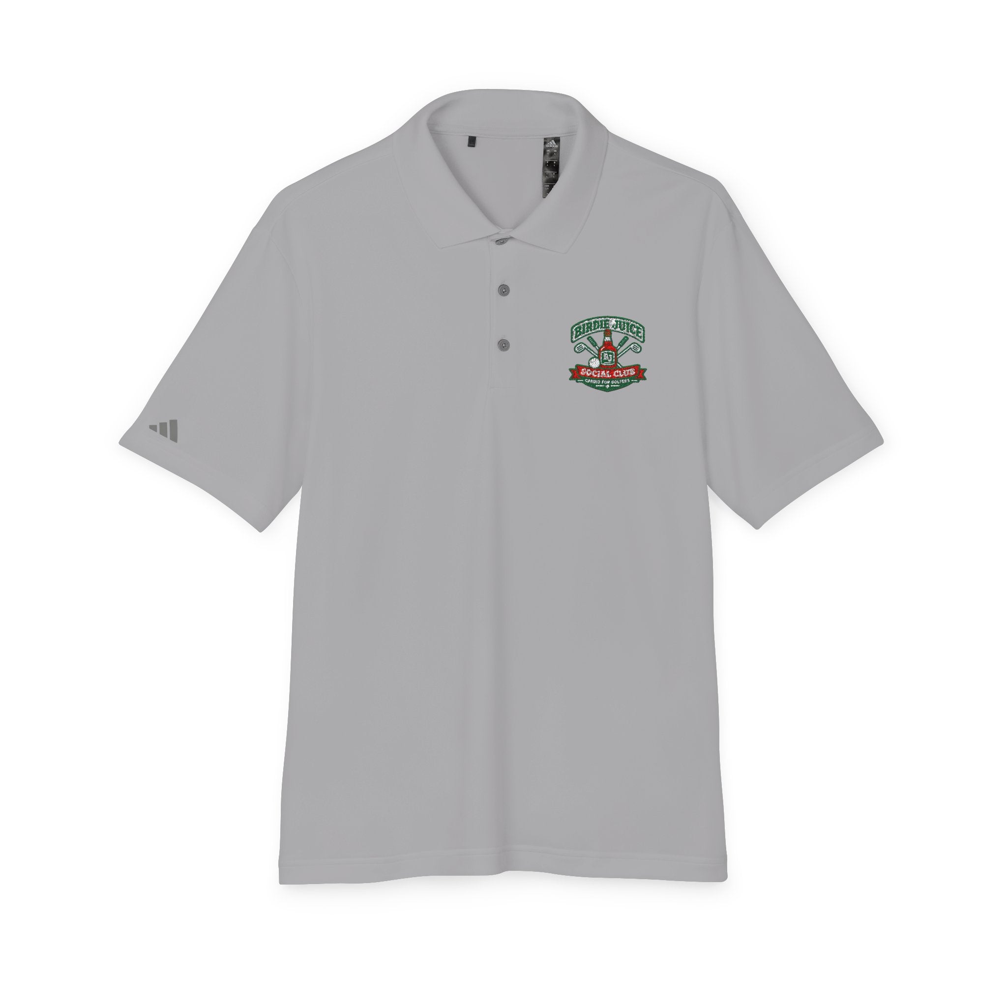adidas Birdie Juice Social Club Performance Polo  — Athletic Golf & Work Shirt