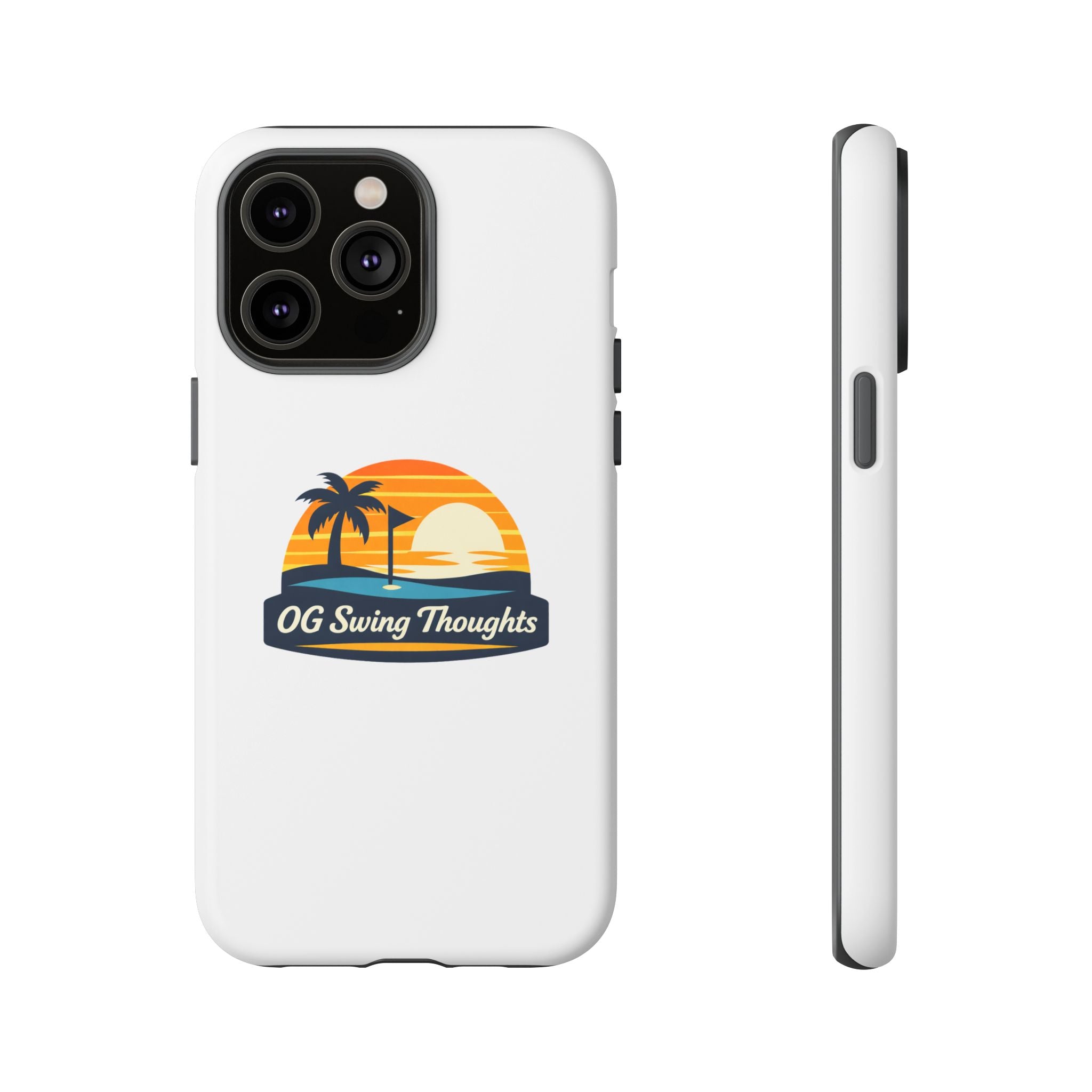 Phone Case - "OG Swing Thoughts" Tropical Sunset Design