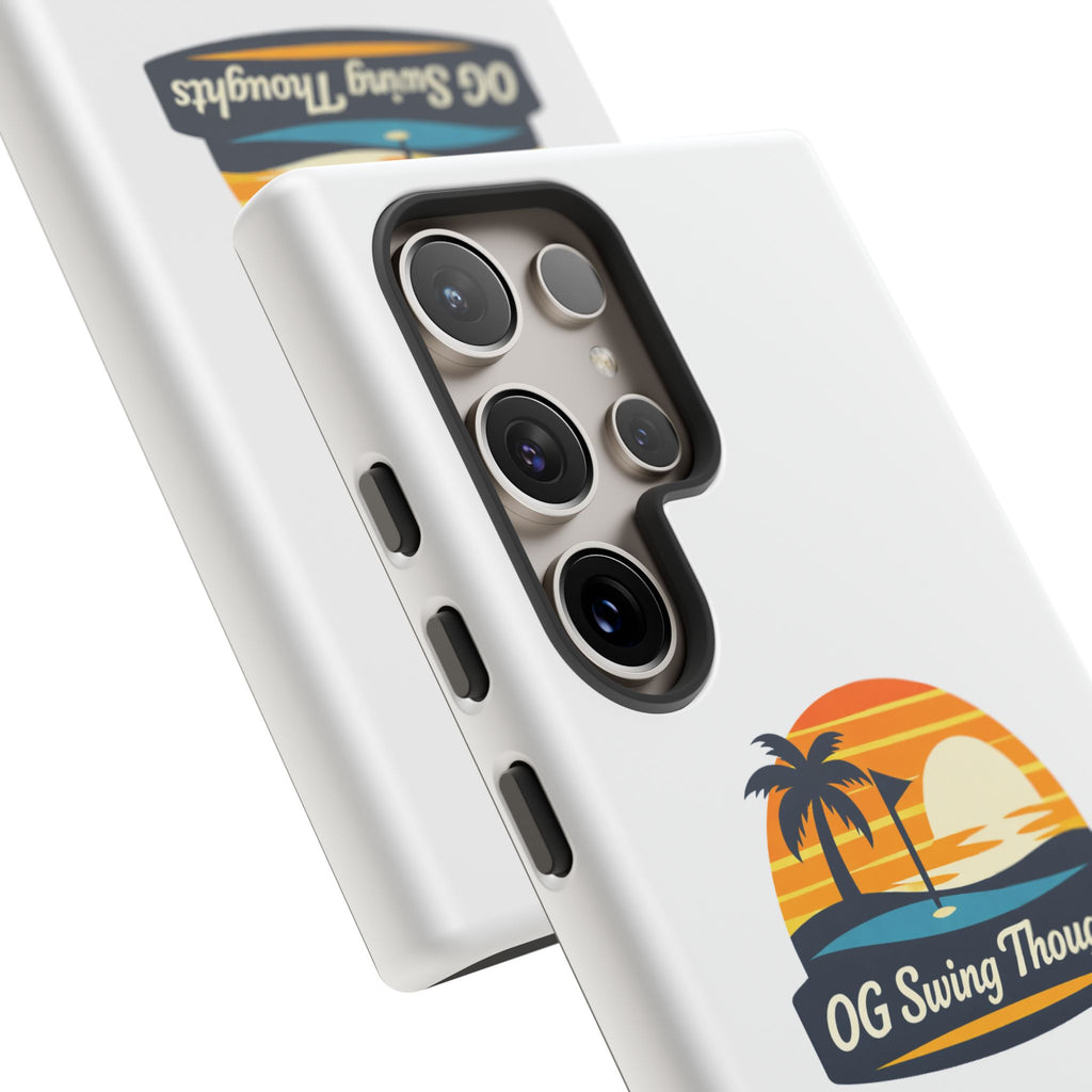 Phone Case - "OG Swing Thoughts" Tropical Sunset Design