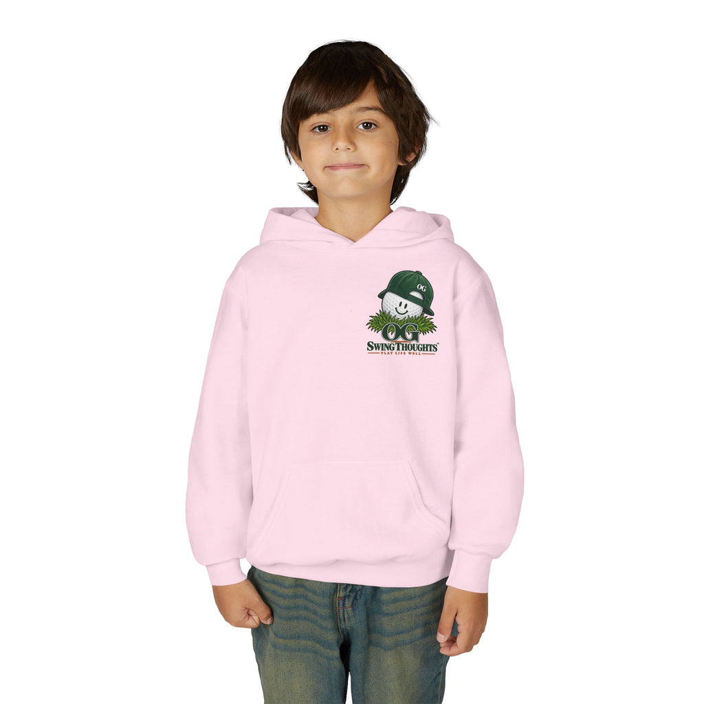 "Little Legend" Youth Golf Hoodie — "OG Swing Thoughts" Kids Golf Pullover