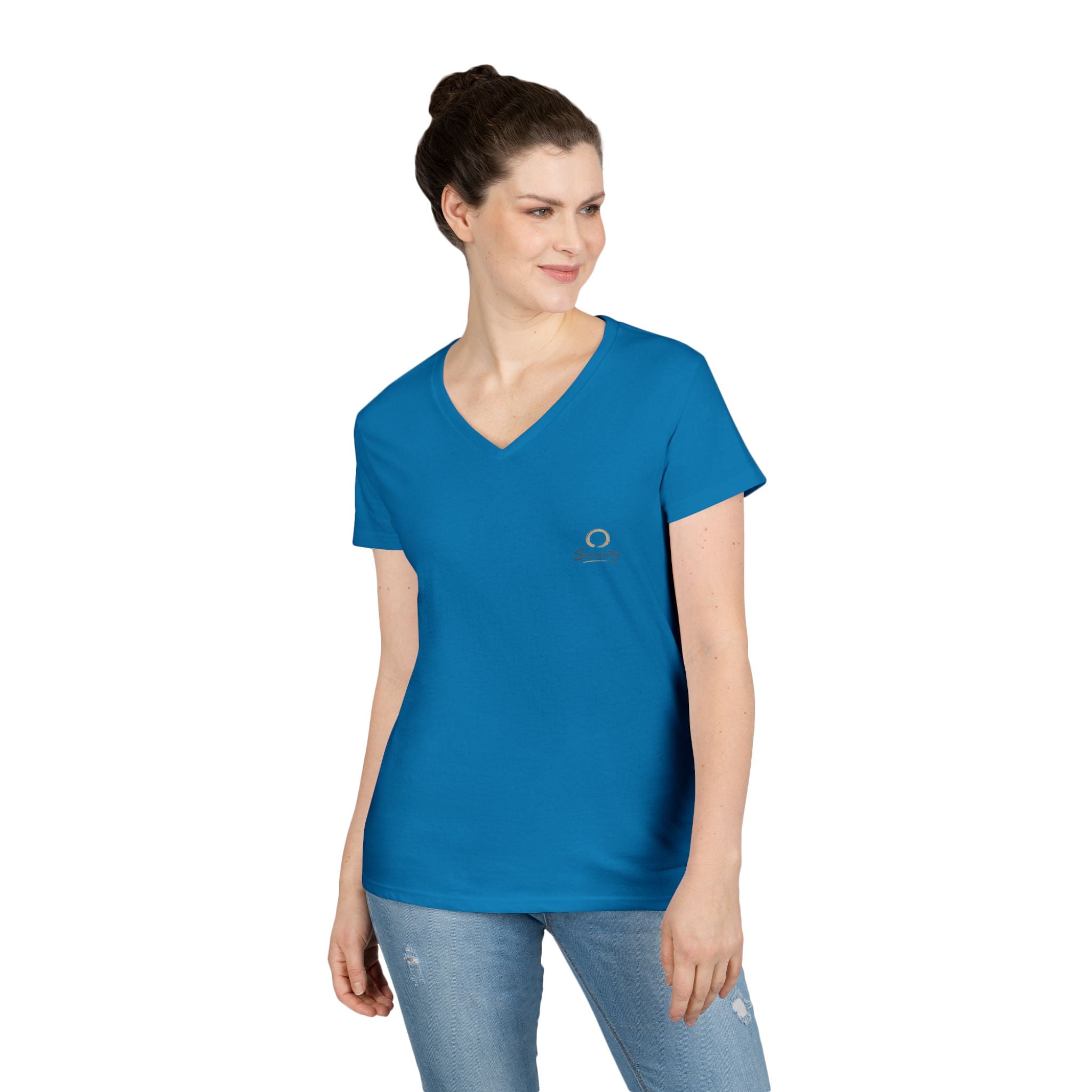 Zen Collection "Serenity" Ladies' V-Neck T-Shirt