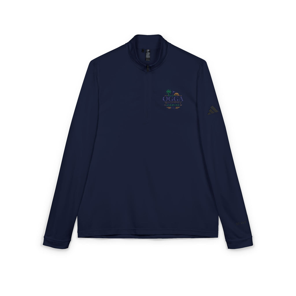 OGGA Embroidered Quarter-Zip Pullover — adidas Performance Golf Top