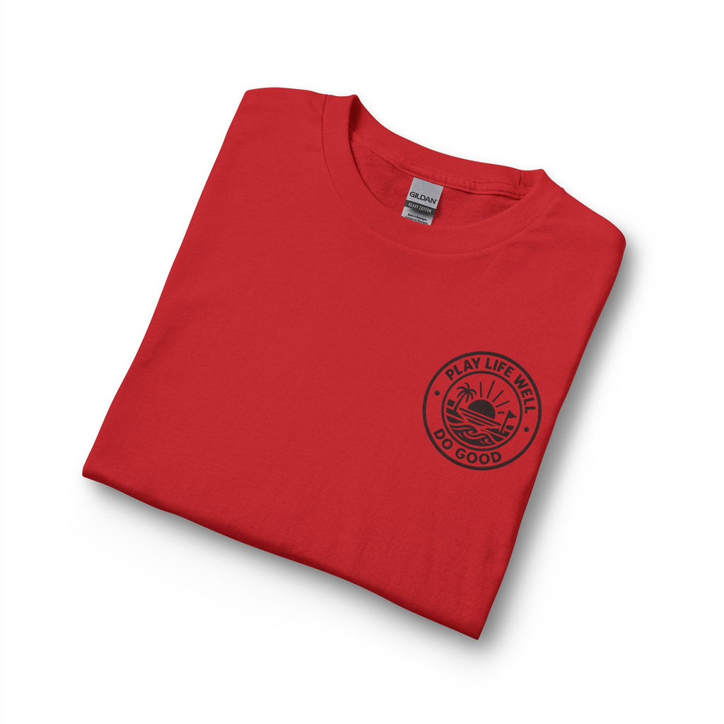 "Play Life Well" with Patriotic Eagle Vintage American Long Sleeve Crew