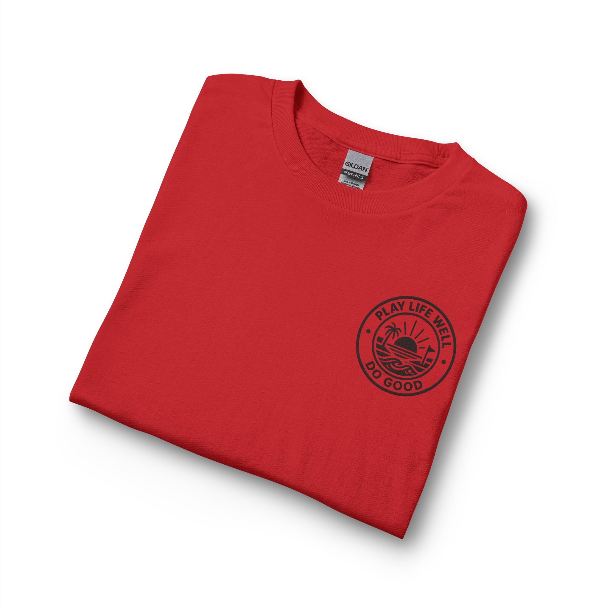 "Play Life Well" with Patriotic Eagle Vintage American Long Sleeve Crew