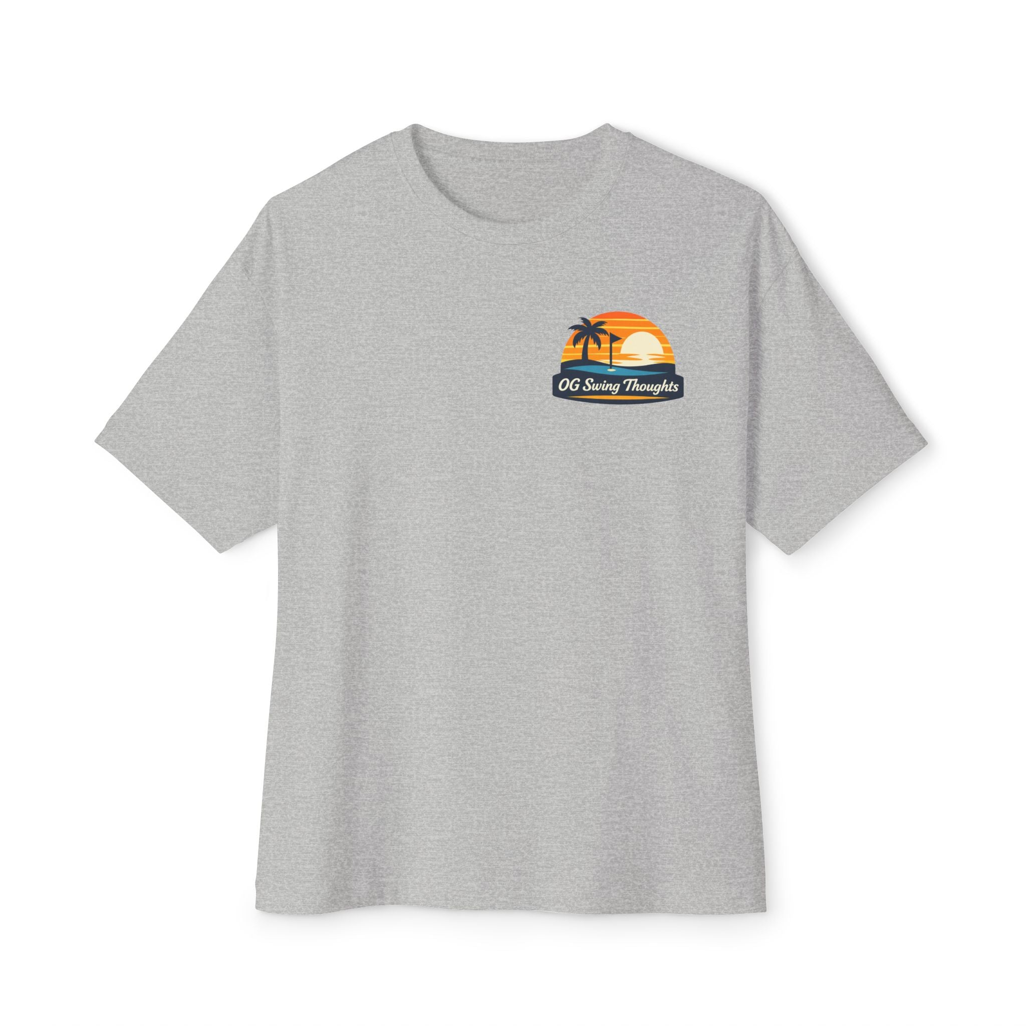 Sunset Swings Golf T-Shirt | Cold Drinks Good Friends | OG Swing