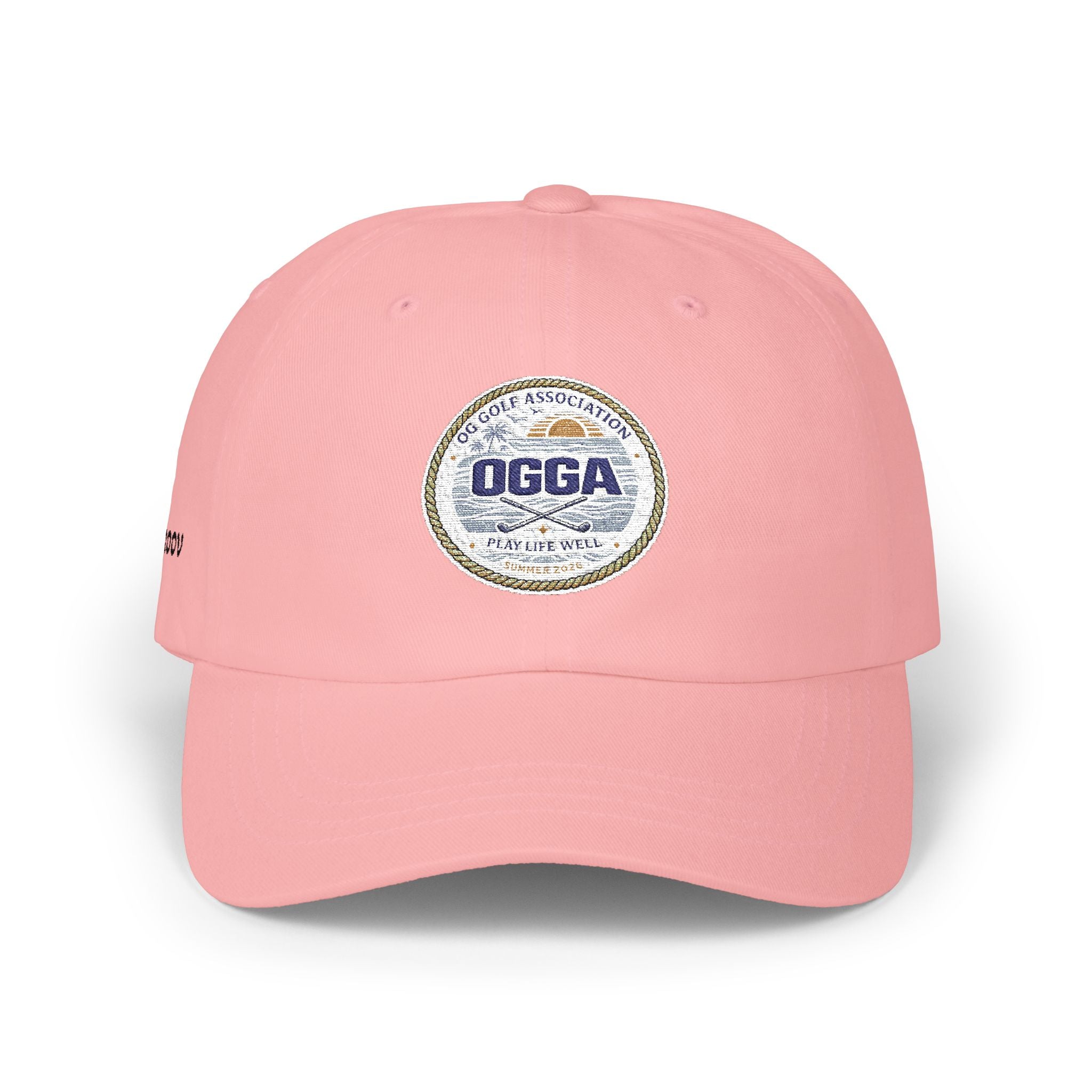 OGGA Retro Circle Dad Cap — Vintage Sports Logo Baseball Hat
