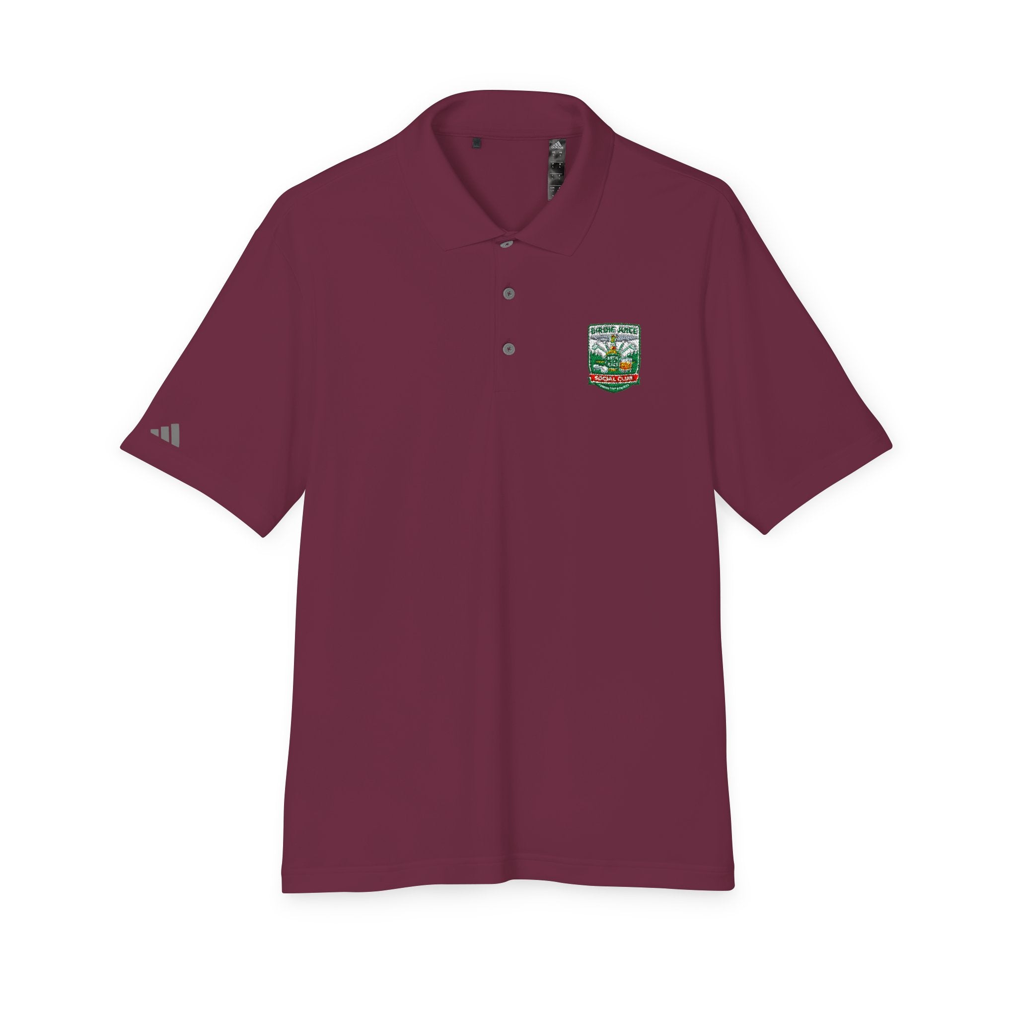 adidas Birdie Juice Social Club Performance Polo  — Athletic Golf & Work Shirt