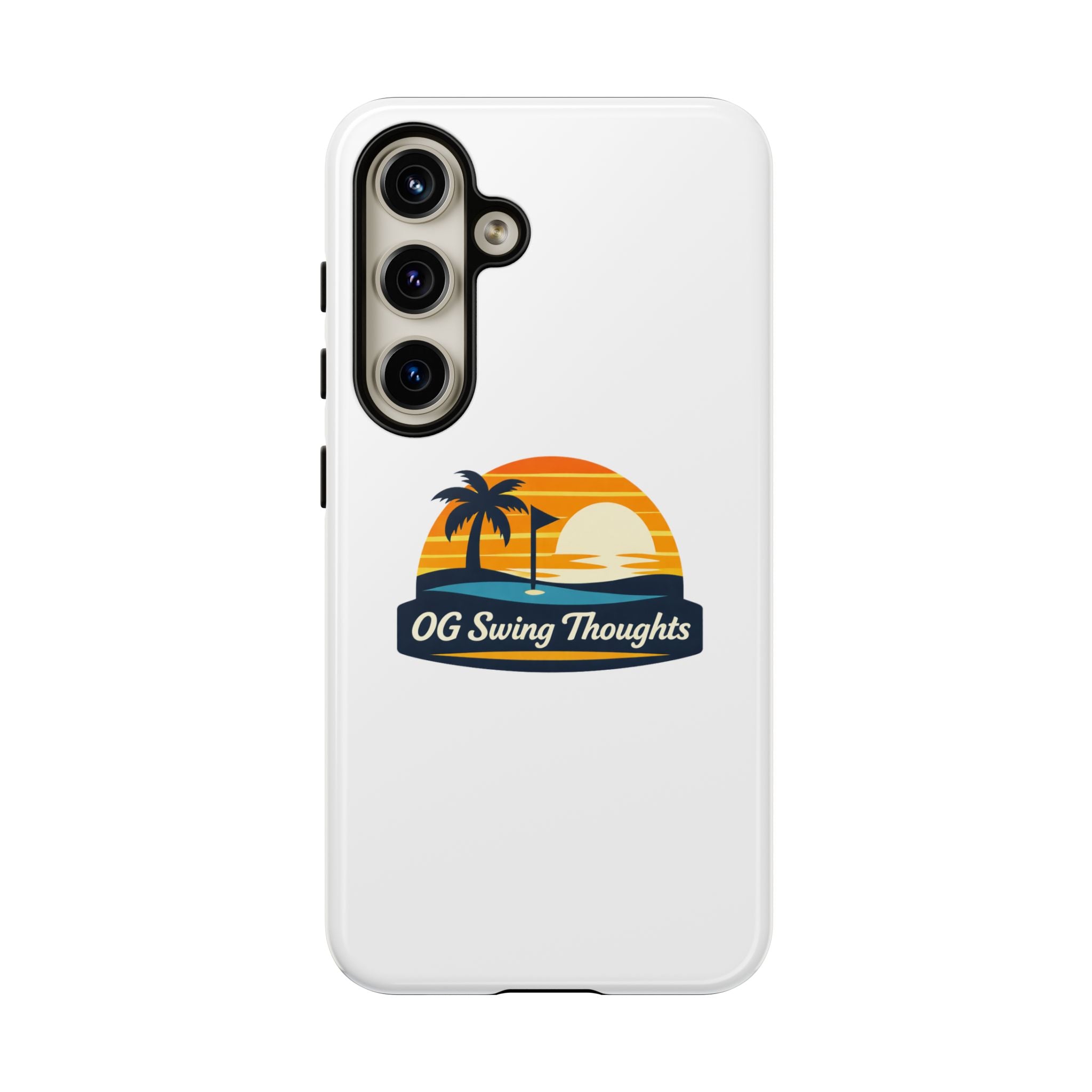 Phone Case - "OG Swing Thoughts" Tropical Sunset Design