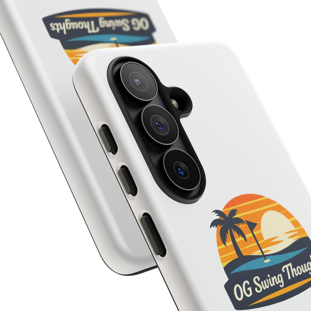 Phone Case - "OG Swing Thoughts" Tropical Sunset Design