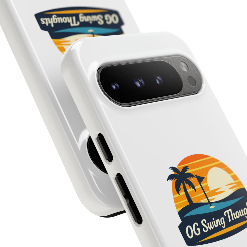 Phone Case - "OG Swing Thoughts" Tropical Sunset Design