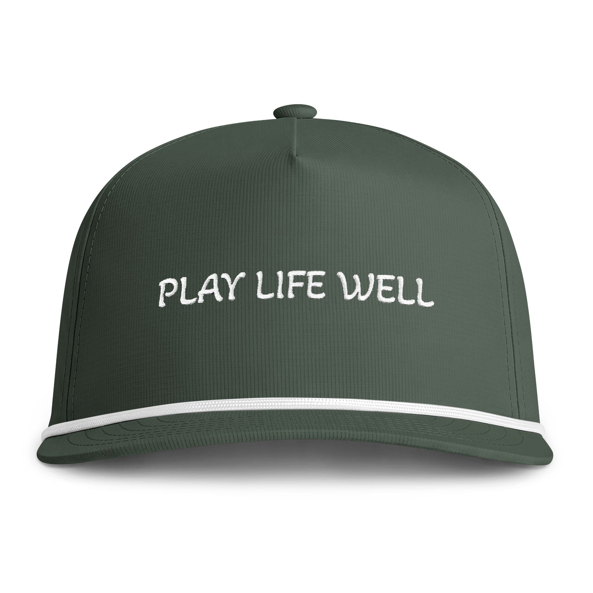 Play Life Well Rope Cap — Sunwashed Embroidered Baseball Hat