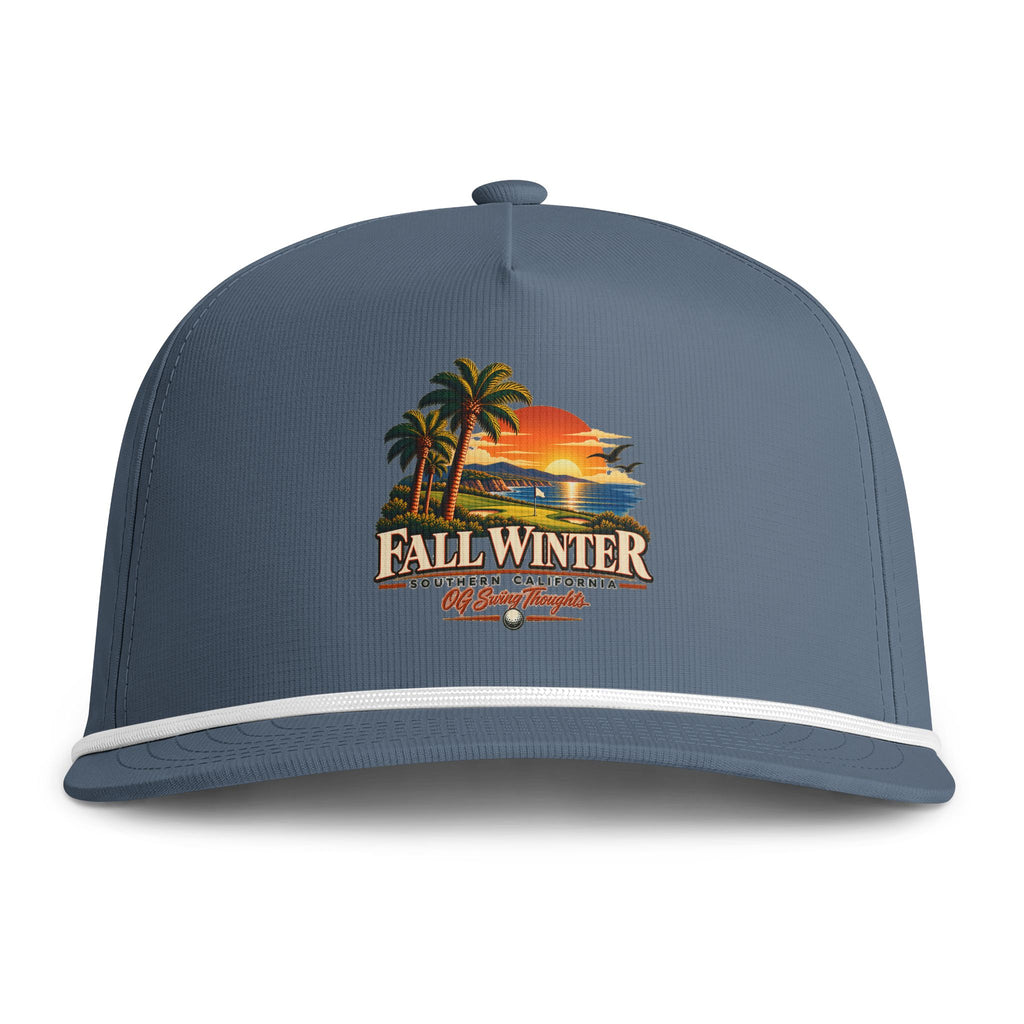 "Smoov Season" Fall Winter Tropical Sunset Rope Cap