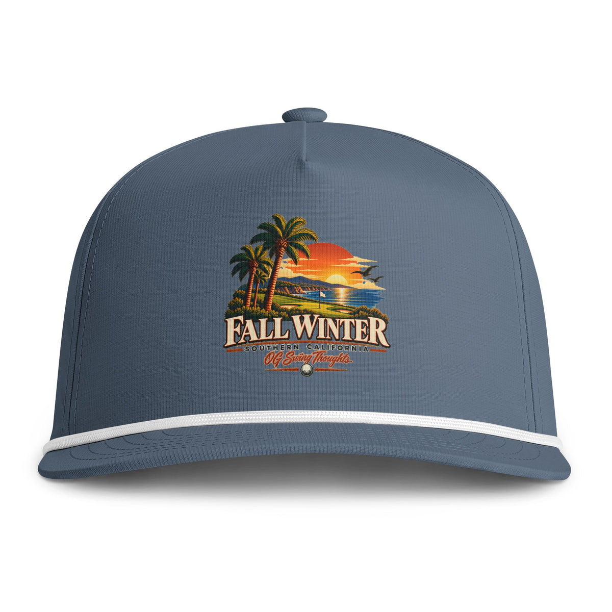 "Smoov Season" Fall Winter Tropical Sunset Rope Cap