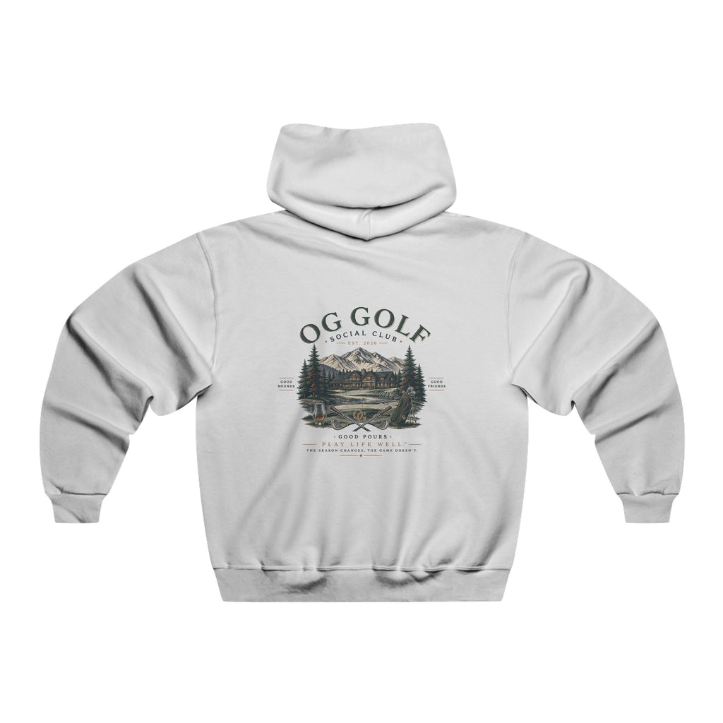OG Golf Social Club Hoodie – Vintage Mountain Course Graphic Hooded Sweatshirt