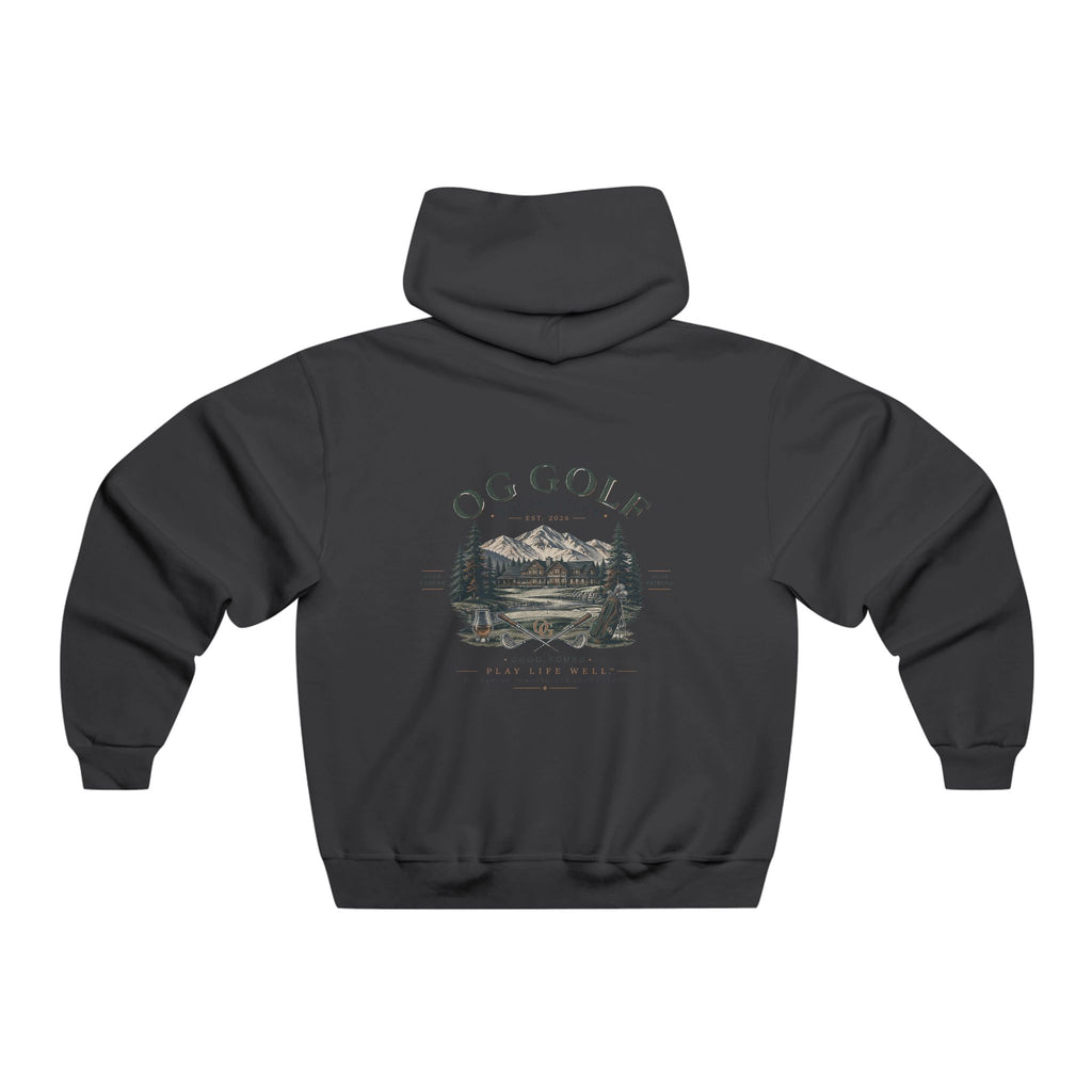 OG Golf Social Club Hoodie – Vintage Mountain Course Graphic Hooded Sweatshirt