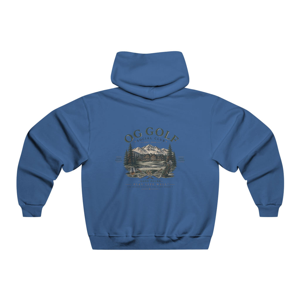 OG Golf Social Club Hoodie – Vintage Mountain Course Graphic Hooded Sweatshirt