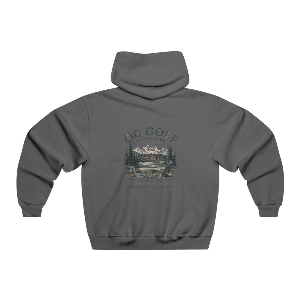 OG Golf Social Club Hoodie – Vintage Mountain Course Graphic Hooded Sweatshirt
