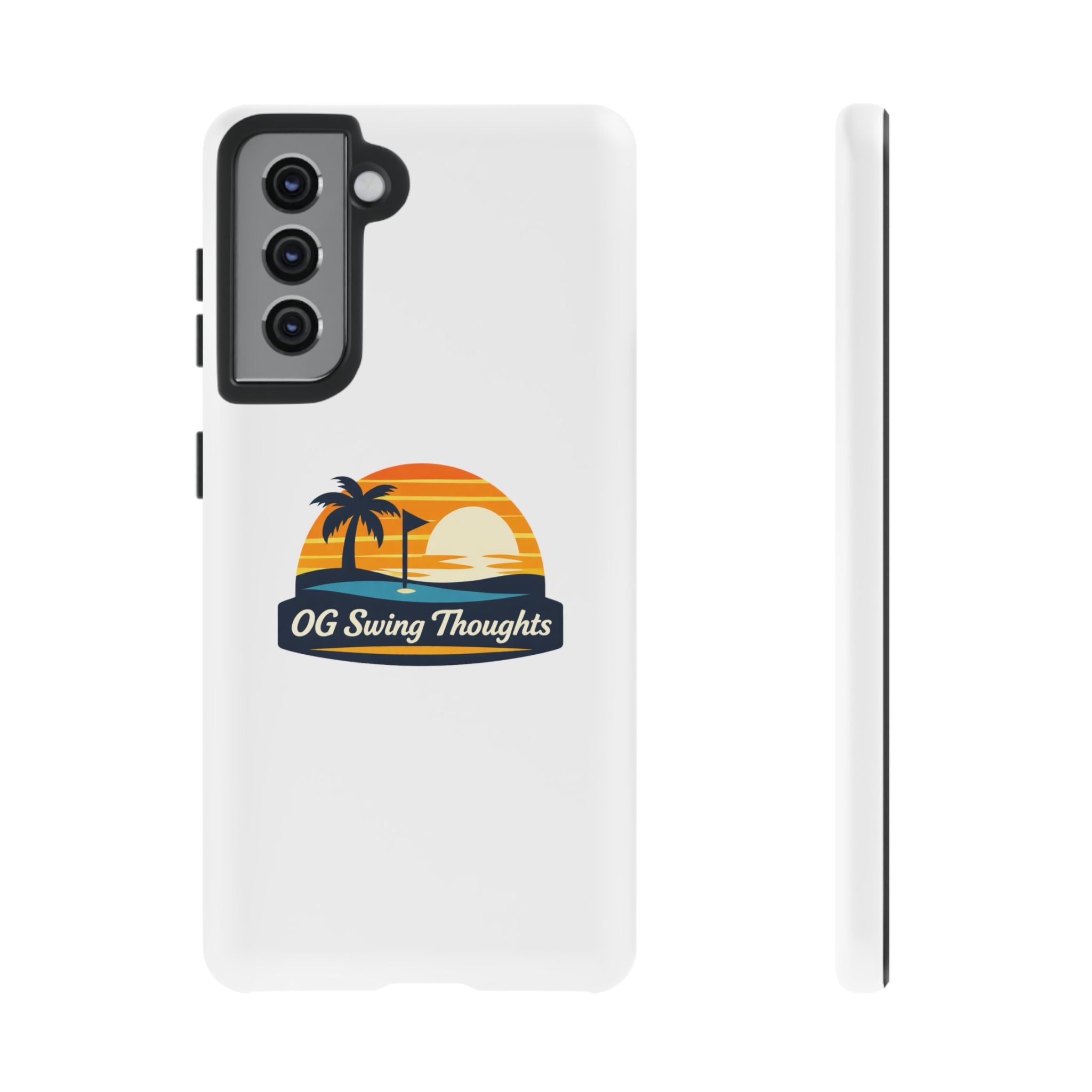Phone Case - "OG Swing Thoughts" Tropical Sunset Design