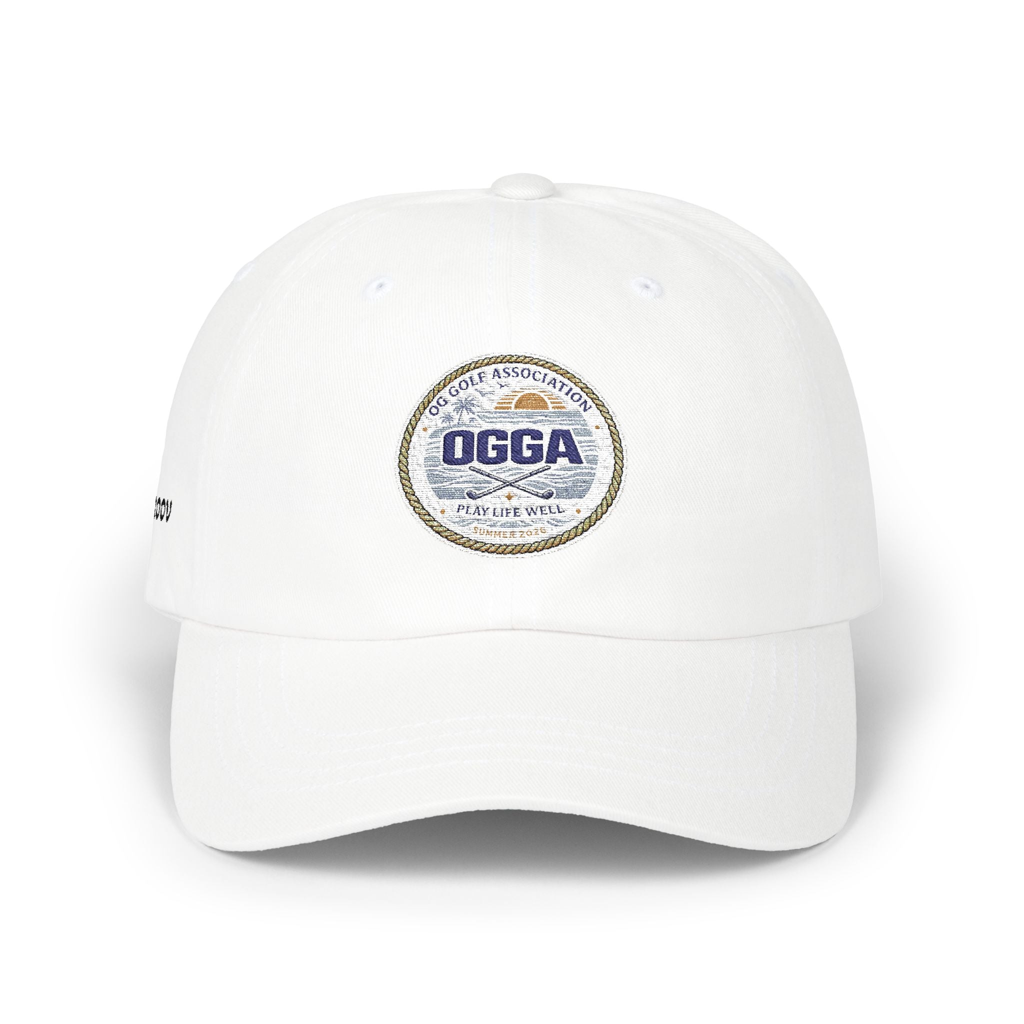 OGGA Retro Circle Dad Cap — Vintage Sports Logo Baseball Hat