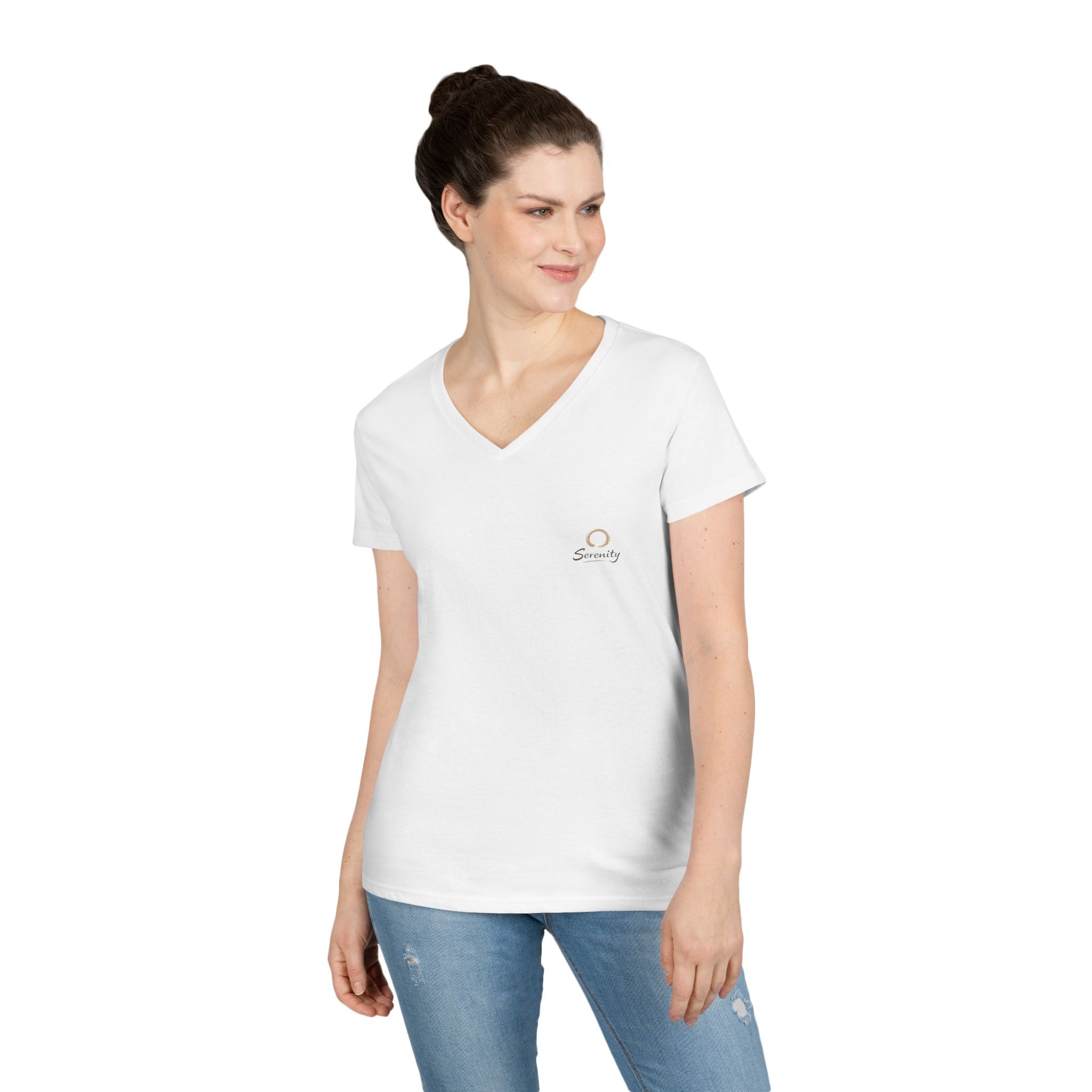 Zen Collection "Serenity" Ladies' V-Neck T-Shirt
