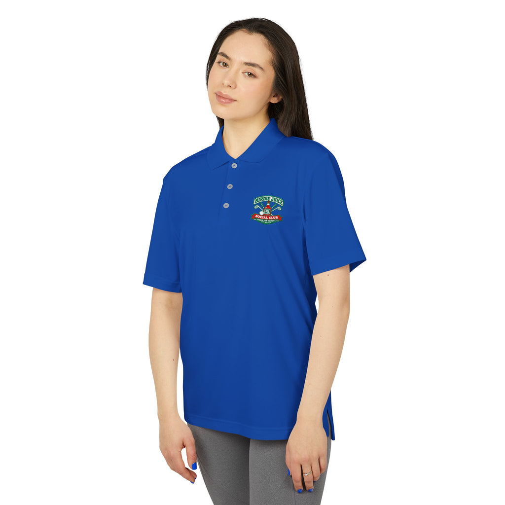adidas Birdie Juice Social Club Performance Polo  — Athletic Golf & Work Shirt