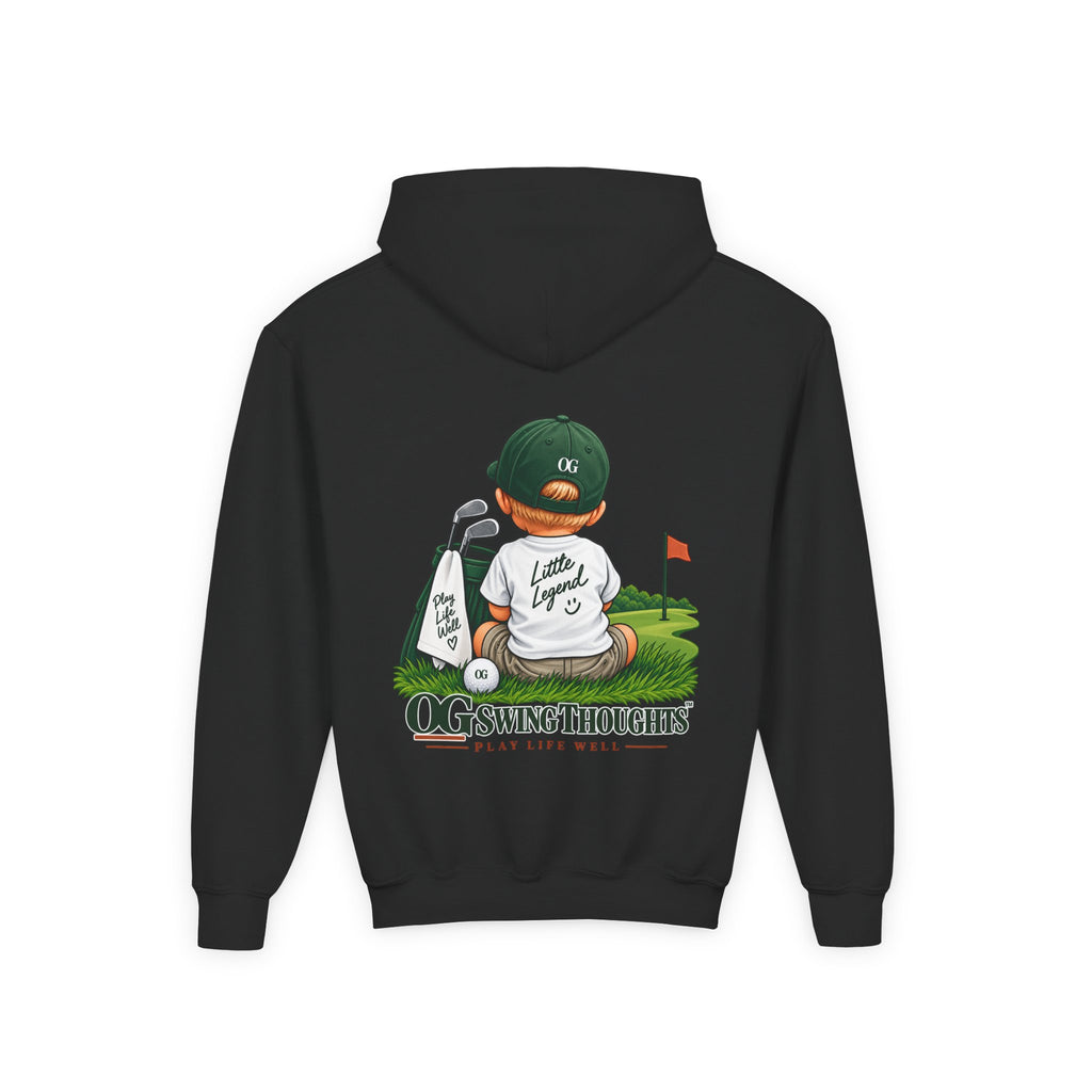 "Little Legend" Youth Golf Hoodie — "OG Swing Thoughts" Kids Golf Pullover