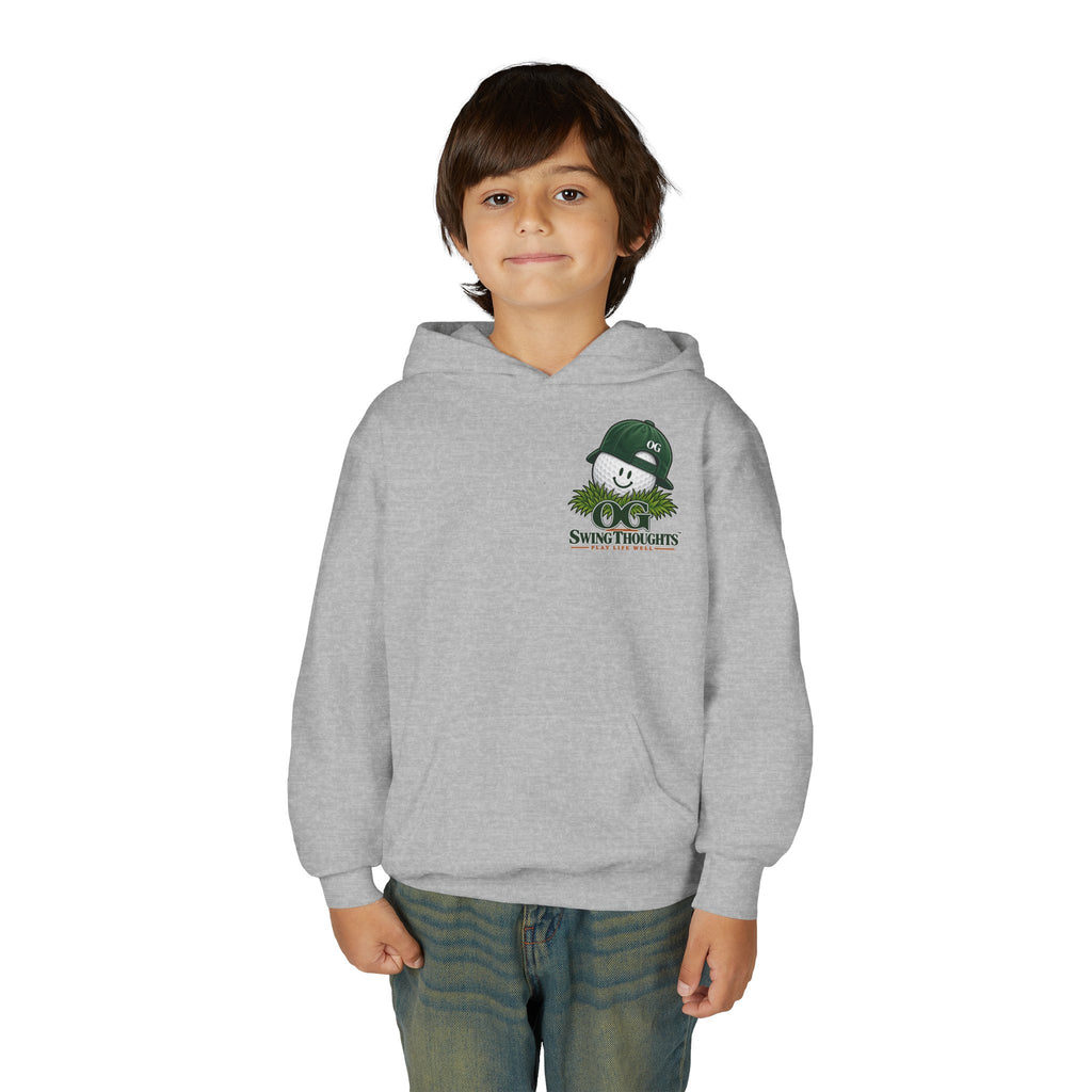 "Little Legend" Youth Golf Hoodie — "OG Swing Thoughts" Kids Golf Pullover