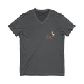Bogeys & Bubbles V-Neck Tee — “Play Well, Sip Often”