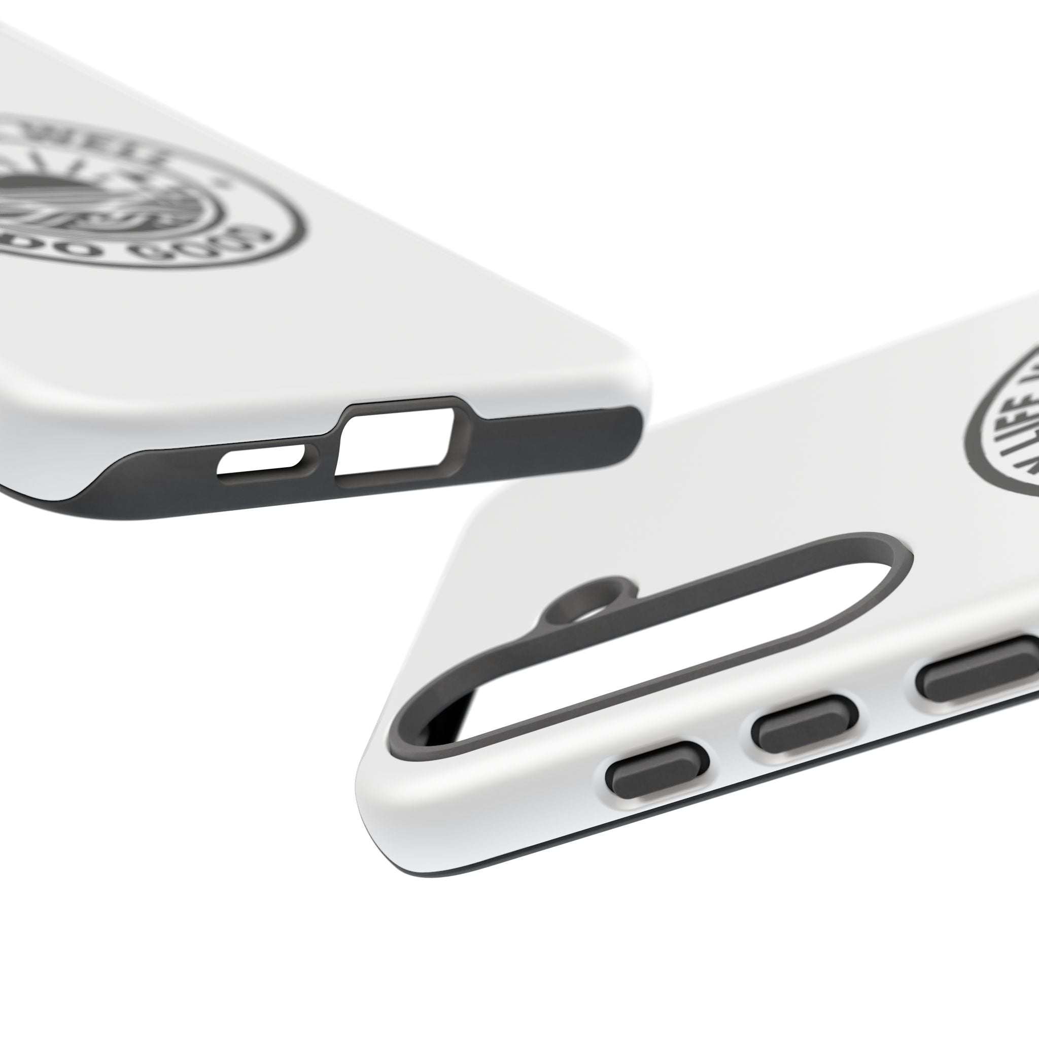 Phone Case — "Play Life Well, Do Good" Minimal Beach Badge