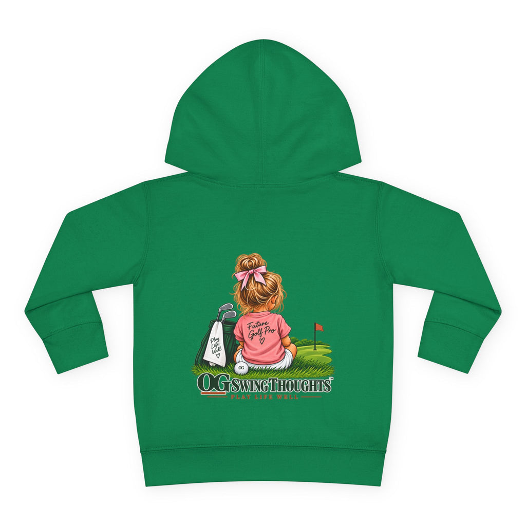 "Future Golf Pro" Toddler Hoodie — OG Swing Thoughts Golf Design (Play Live Well)