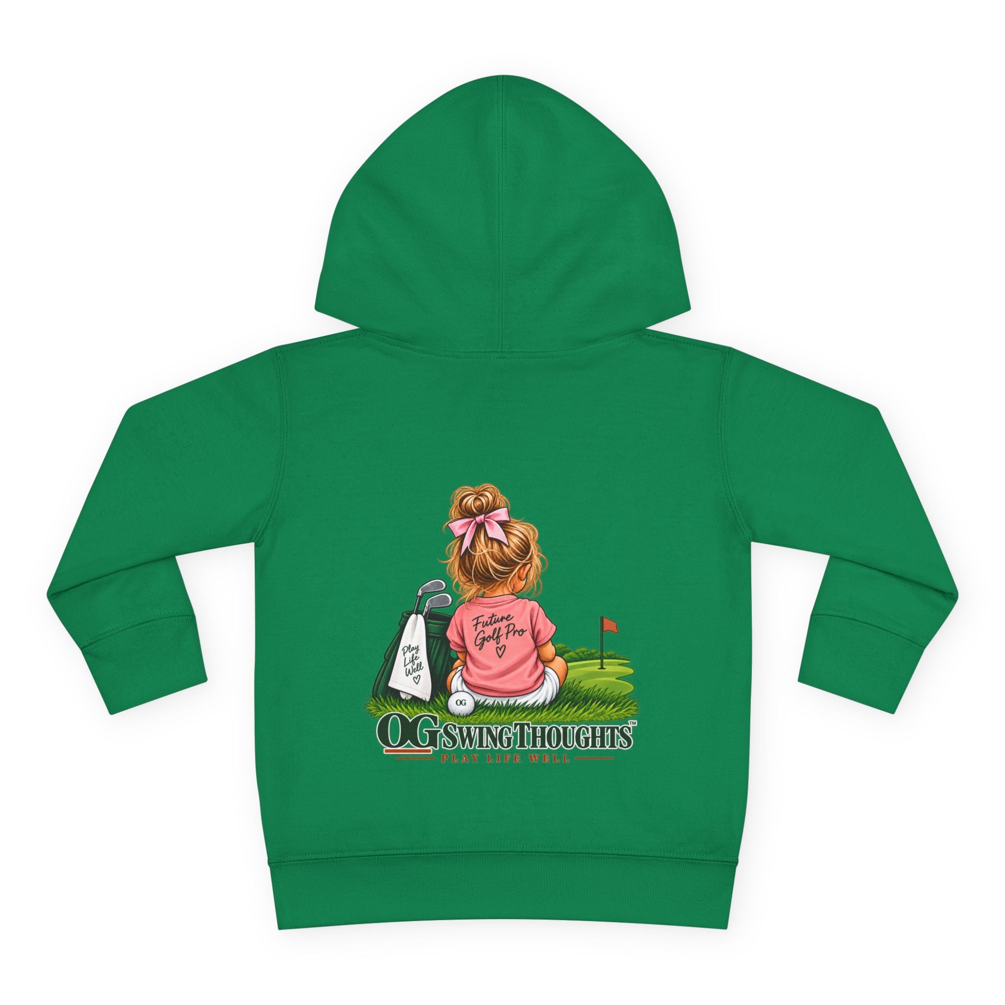 "Future Golf Pro" Toddler Hoodie — OG Swing Thoughts Golf Design (Play Live Well)