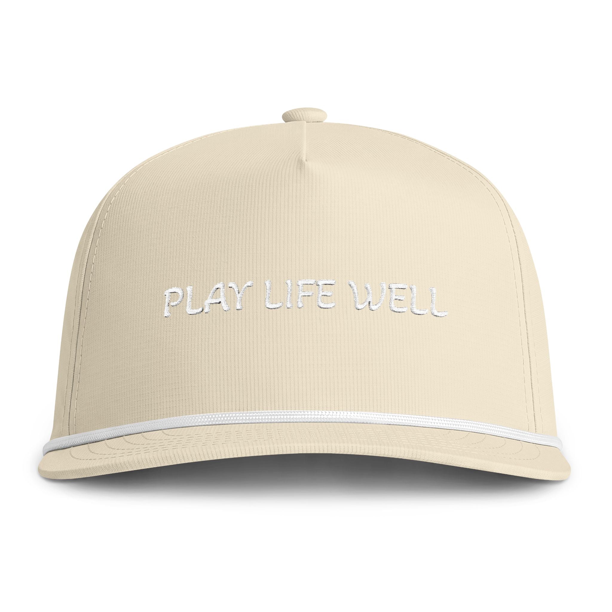 Play Life Well Rope Cap — Sunwashed Embroidered Baseball Hat