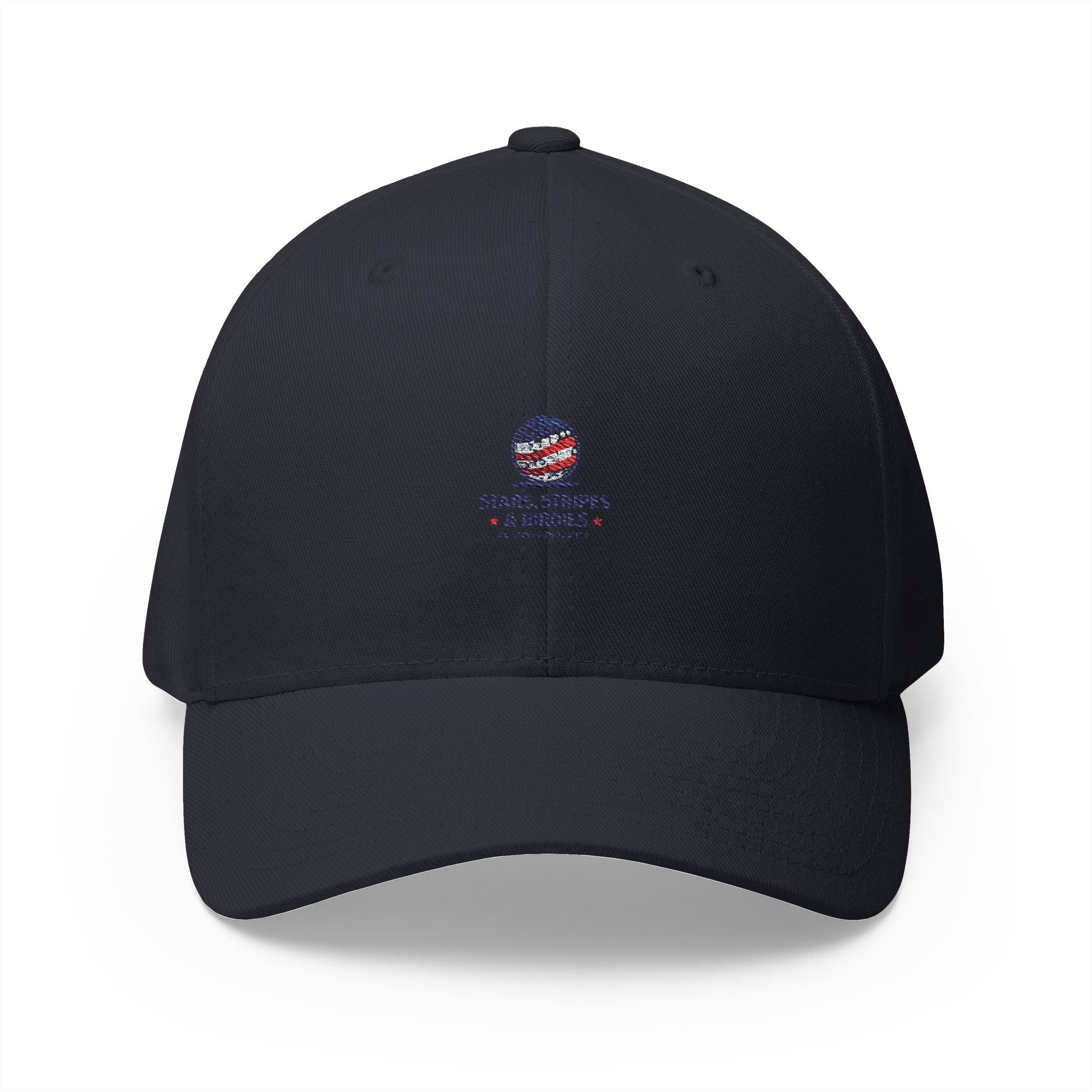 Embroidered 'Stars, Stripes & Birdies' Patriotic Structured Cap