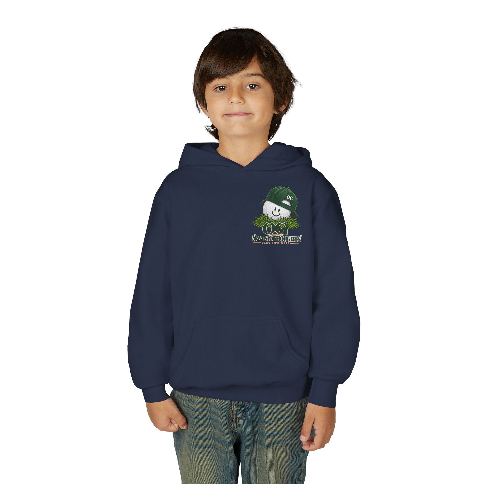 "Little Legend" Youth Golf Hoodie — "OG Swing Thoughts" Kids Golf Pullover