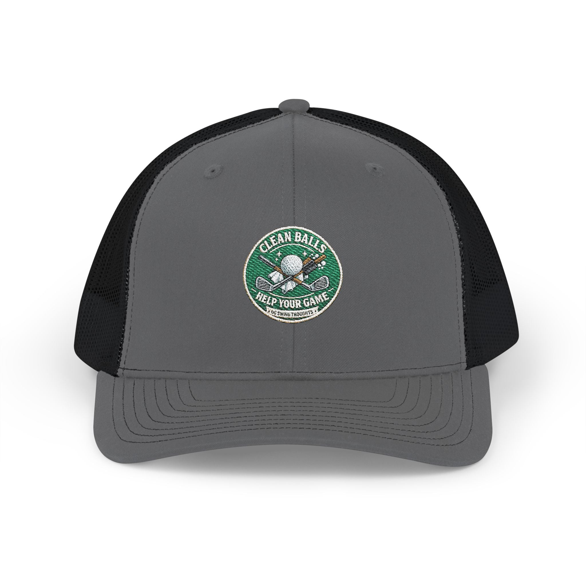 Clean Balls Help Your Game - OG Swing Thoughts Embroidered Patch Trucker Snapback