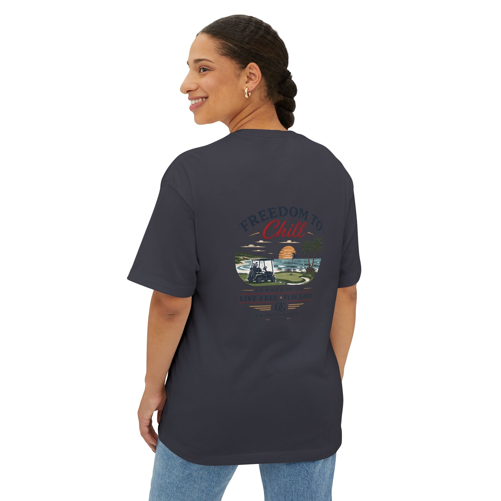 Freedom to Chill Tee — "Live Free Play Easy" T-Shirt