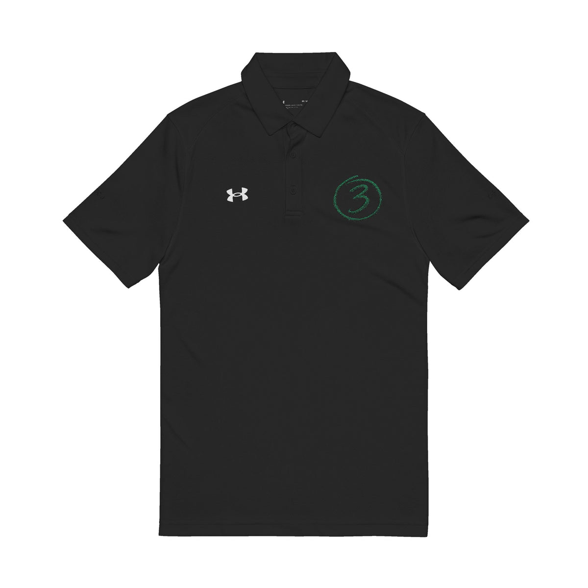 "Put Me Down for 3" Under Armor Men’s Polo Shirt Embroidered