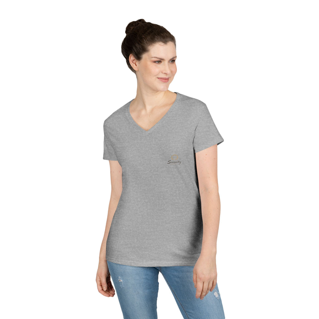 Zen Collection "Serenity" Ladies' V-Neck T-Shirt