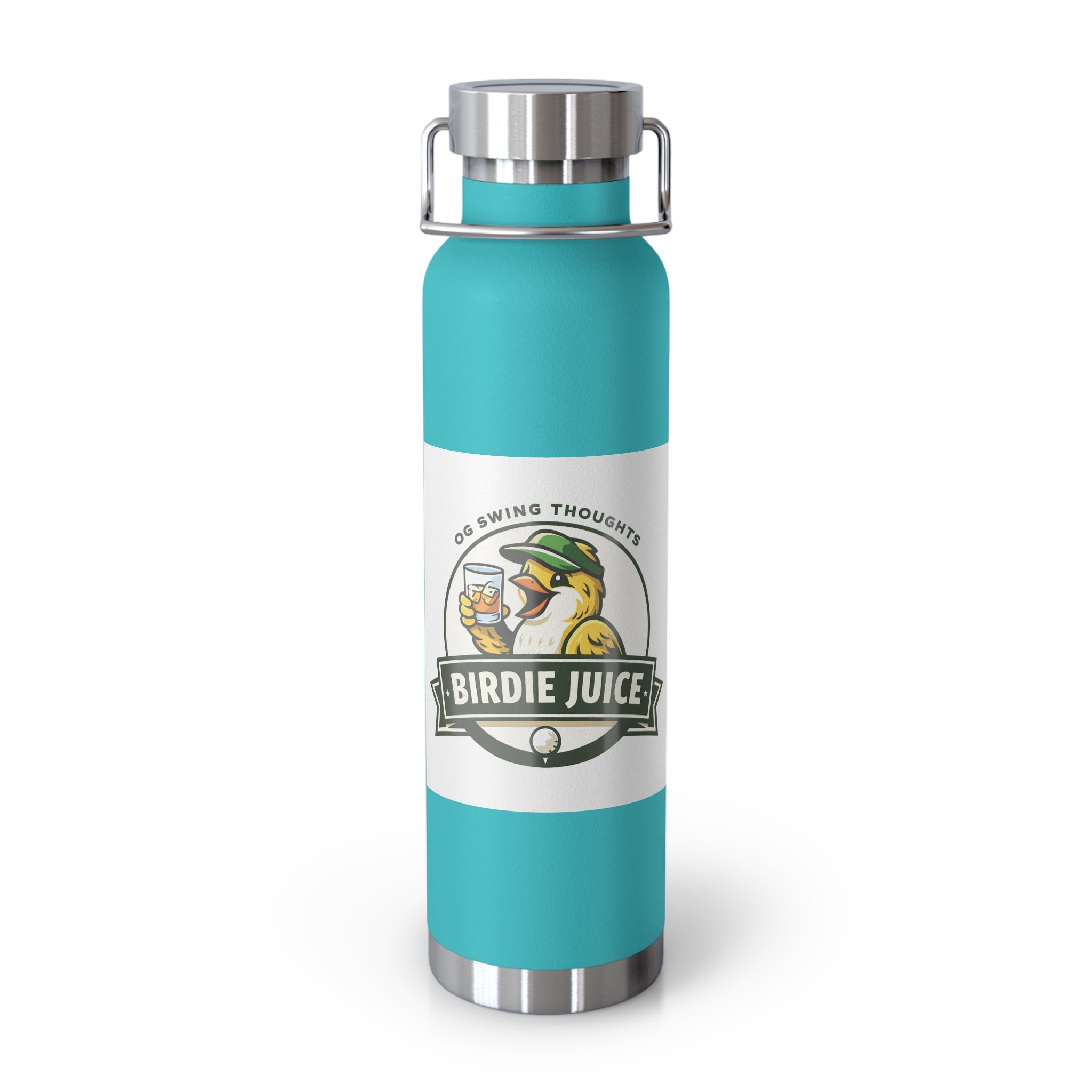 'Birdie Juice' Insulated Flask - 22oz Copper Vacuum Bottle