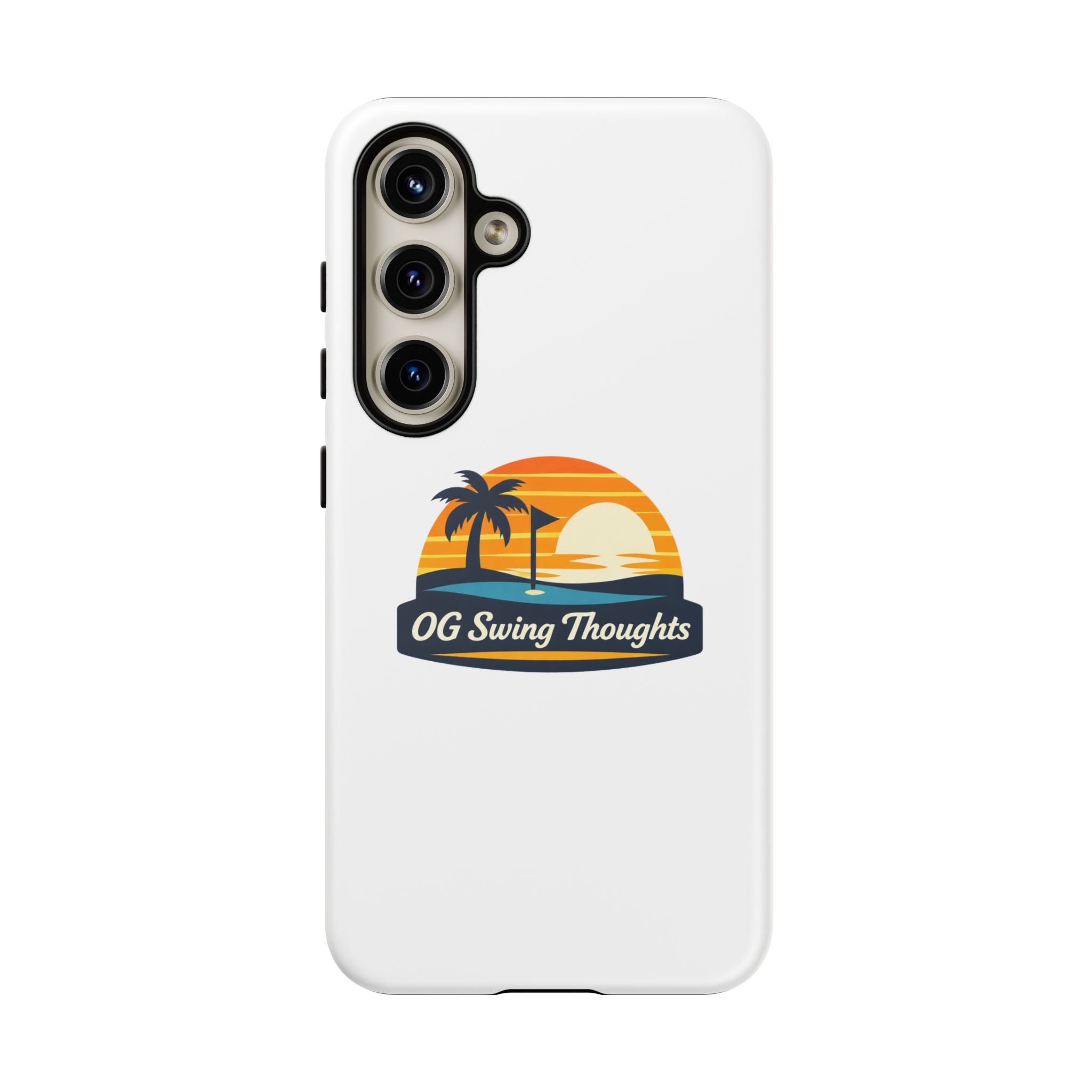 Phone Case - "OG Swing Thoughts" Tropical Sunset Design