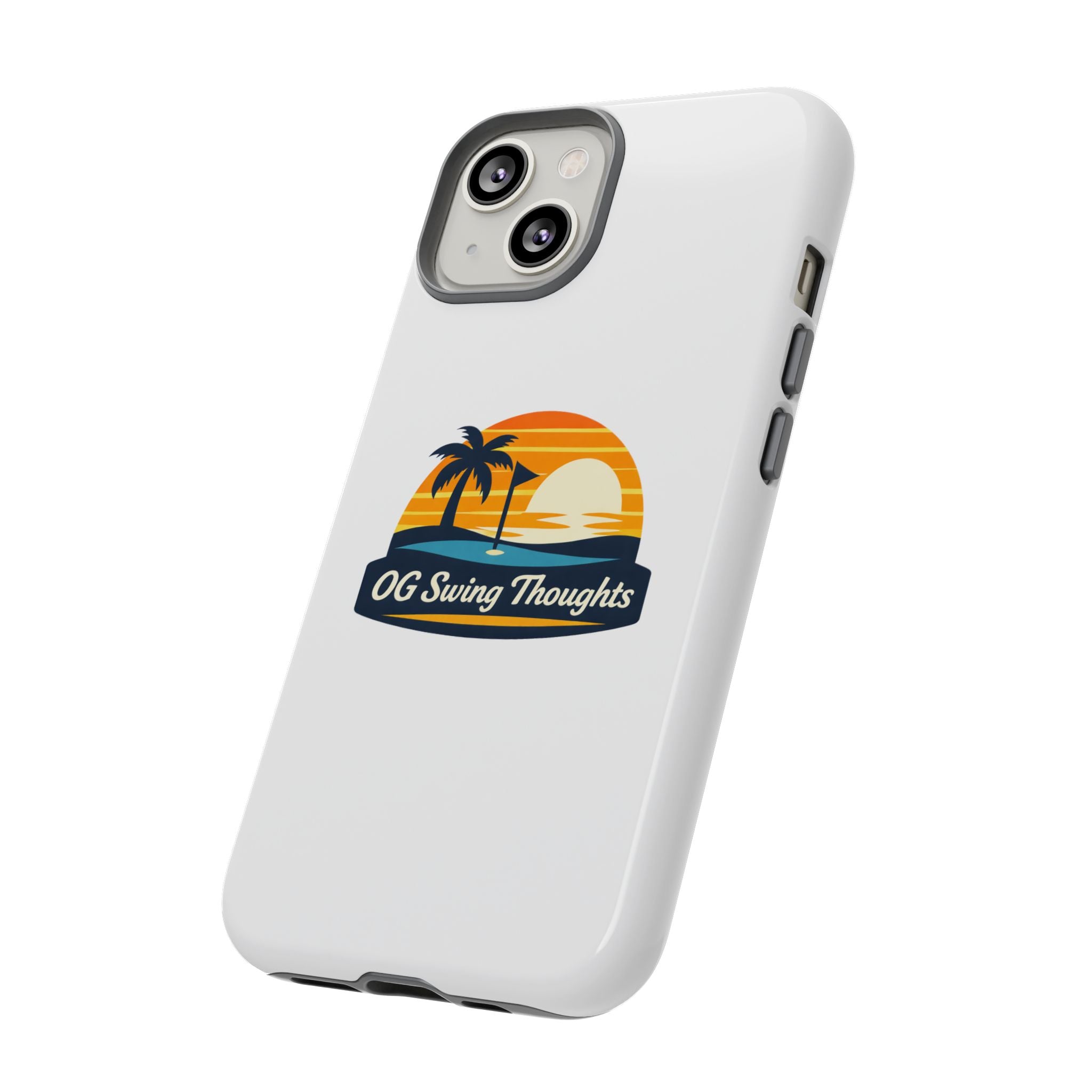 Phone Case - "OG Swing Thoughts" Tropical Sunset Design