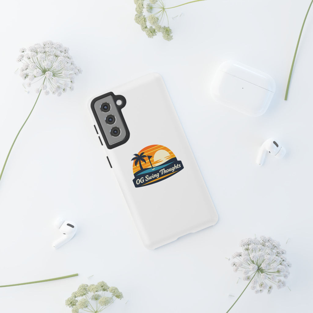 Phone Case - "OG Swing Thoughts" Tropical Sunset Design