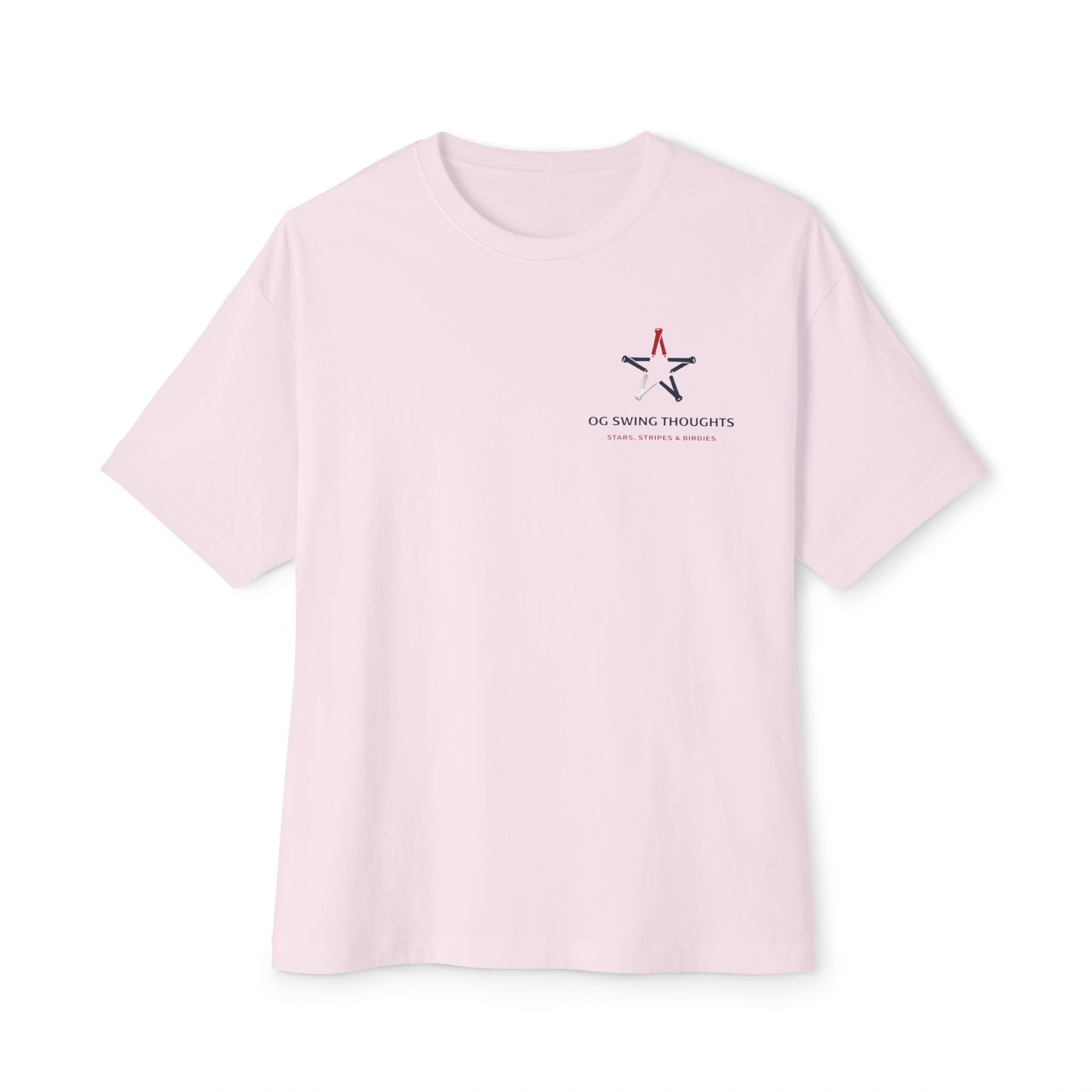 Patriotic Stars & Stripes Tee — American Flag & Golf Ball Graphic
